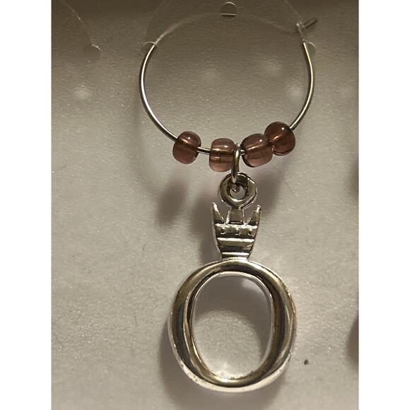 Pandora silver and gold wine glass charms 5 piece set - Picture 7 of 8